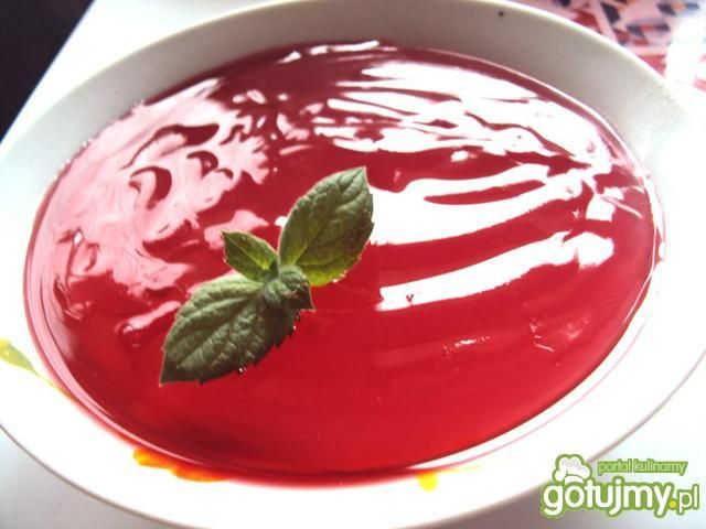 Kisiel z soku malinowego