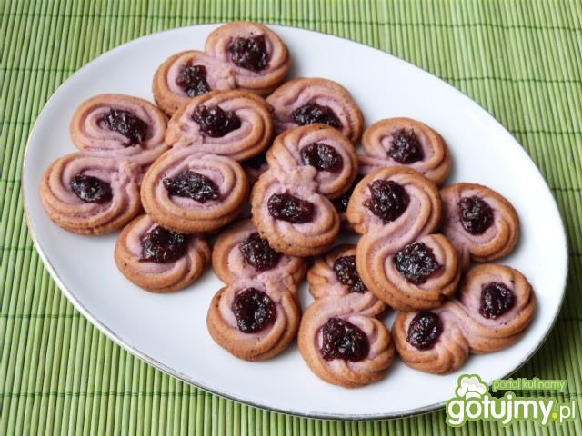 Kisielowo-maślane ciasteczka z marmoladą