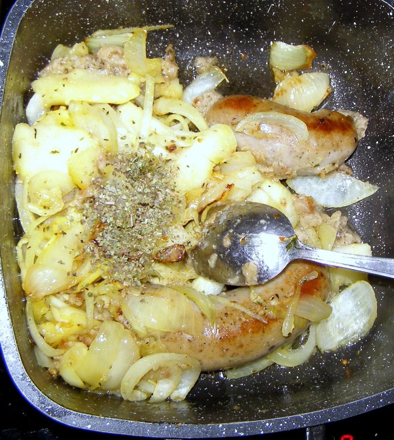 Kiszka ziemniaczana smażona z cebulą