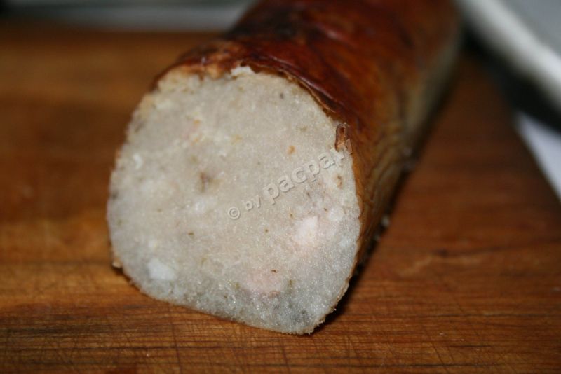 Kiszka ziemniaczano-wieprzowa z czosnkiem 