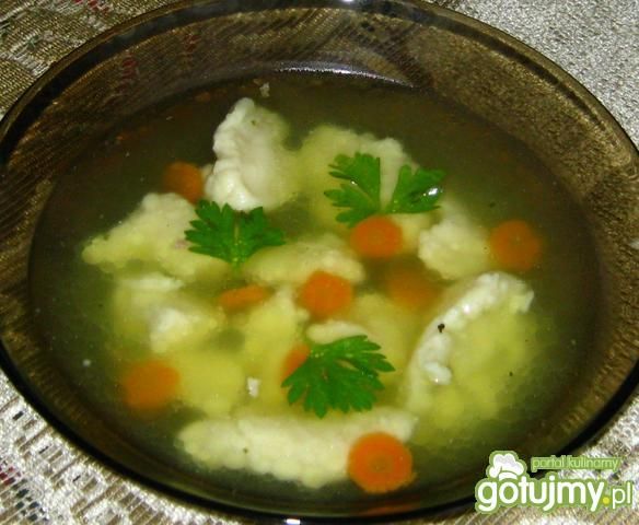 Kładzione kluski na rosole