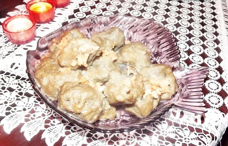 Kładzione kluski ziemniaczane