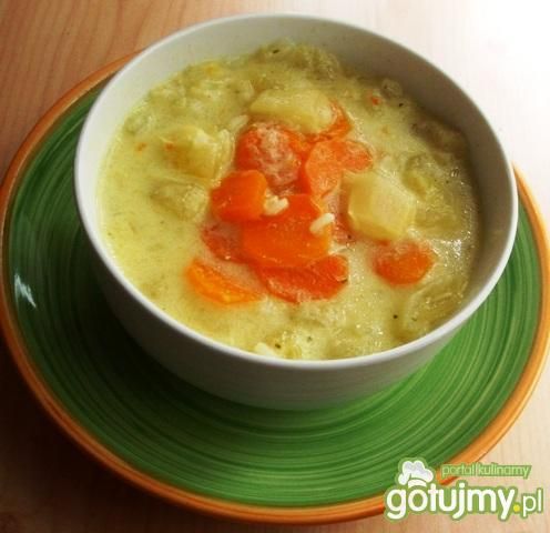 Klasyczna biala bulgarska z cukinia