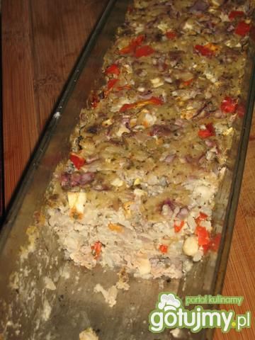 Klops z wieprzowiny, ryżu i warzyw Klops z wieprzowiny, ryżu i warzyw