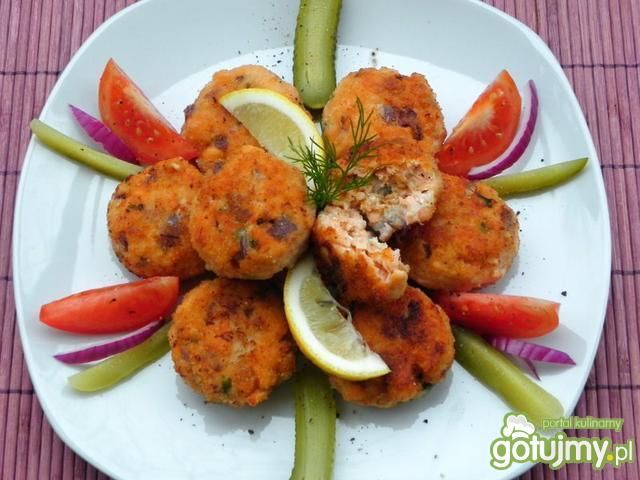 Klopsiki łososiowe z sojowym smaczkiem Klopsiki łososiowe z sojowym smaczkiem