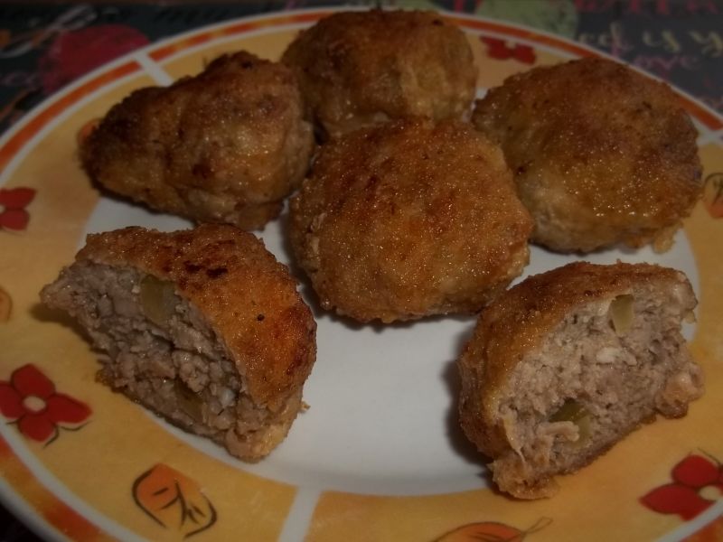 Klopsiki mielone z ogórkiem kiszonym