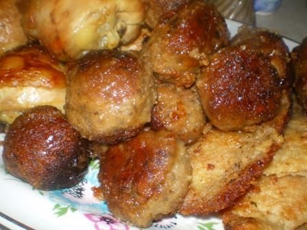 Klopsiki mielone z pieczarkami