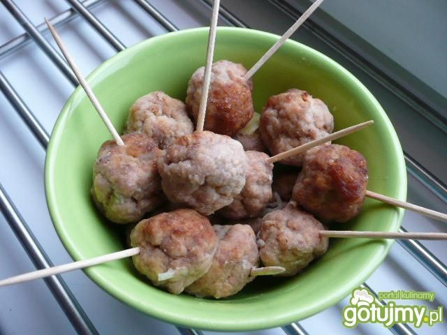Klopsiki na zakąskę imprezową Klopsiki na zakąskę imprezową