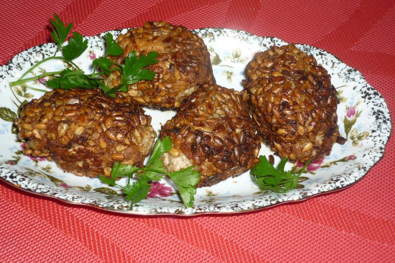 Klopsiki smażone w słoneczniku