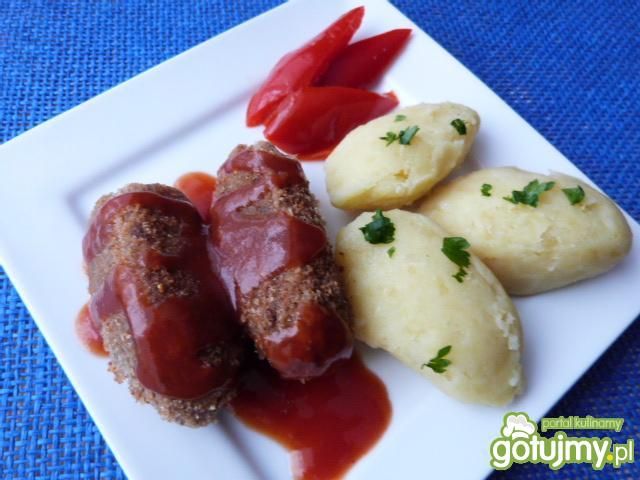 Klopsiki wołowe z wędzonym boczkiem