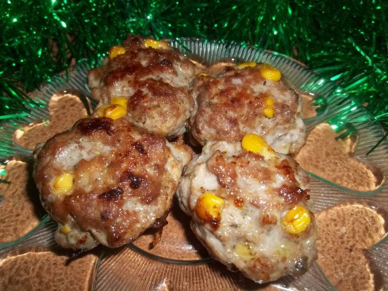 Klopsiki z kukurydzą