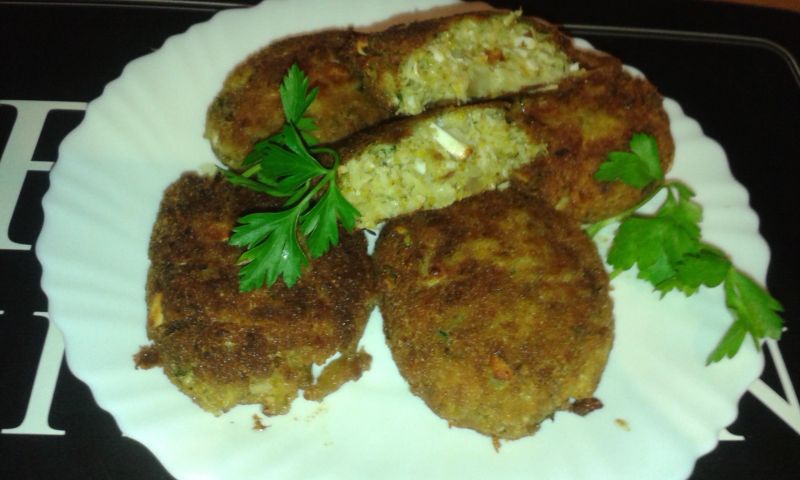 Klopsy kalafiorowo - brokułowe