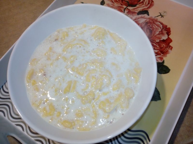 Kluseczki dyniowe na mleku z siemieniem lnianym