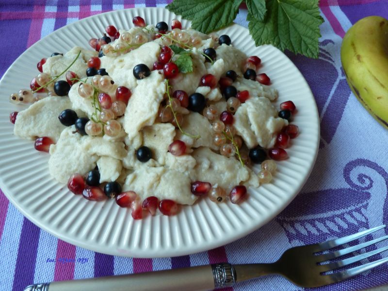 Kluseczki kładzione bananowe Kluseczki kładzione bananowe