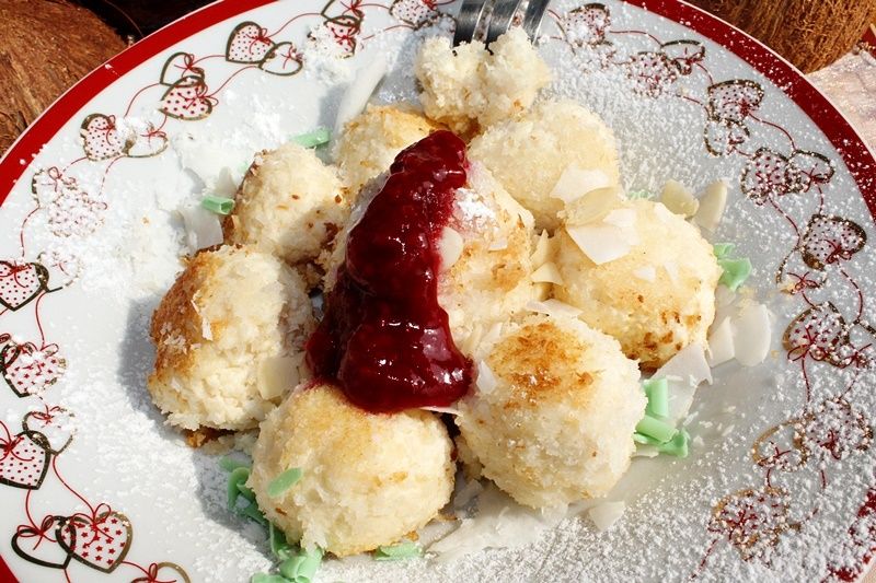 Kluseczki kokosowo-migdałowe z serka capri 