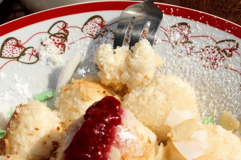 Kluseczki kokosowo-migdałowe z serka capri 