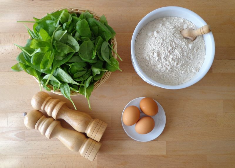 Kluseczki szpecle ze szpinakiem