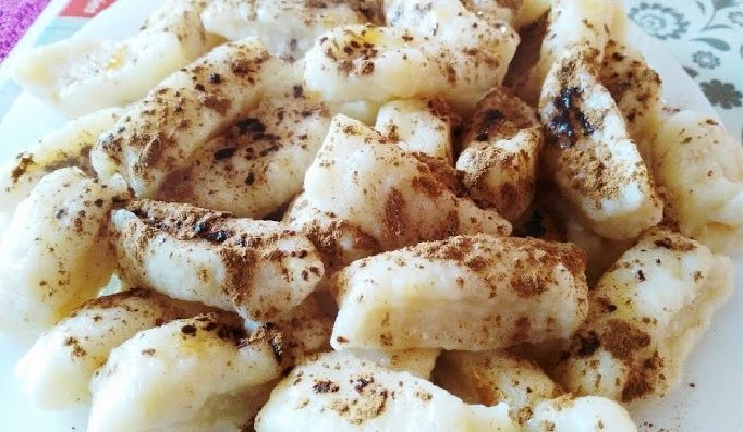 Kluseczki z sera białego z cynamonem