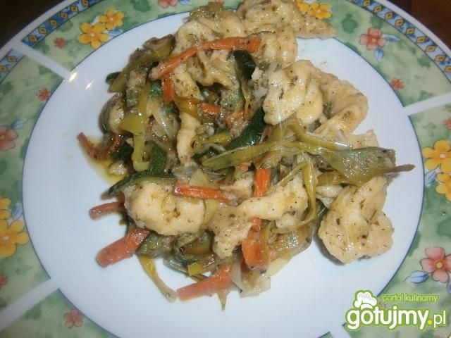 Kluseczki z warzywami Kluseczki z warzywami