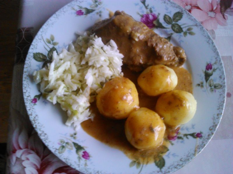 Kluski do obiadu z pieczarkami Kluski do obiadu z pieczarkami