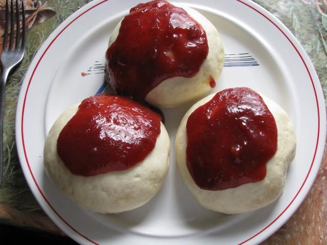 Kluski drożdżowe na parze