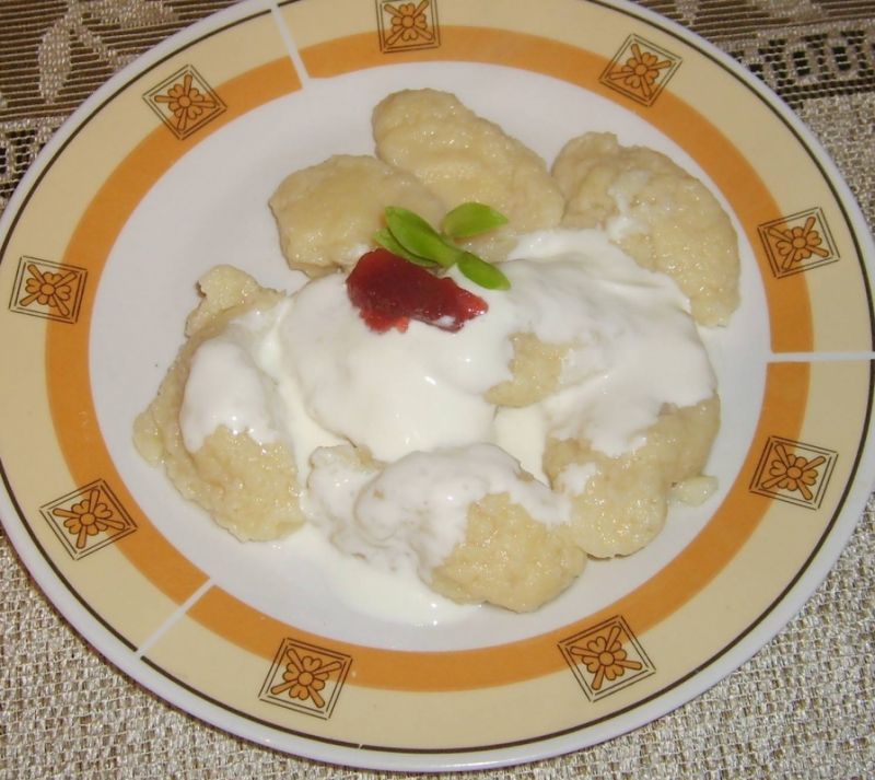 Kluski kładzione na słodko Kluski kładzione na słodko