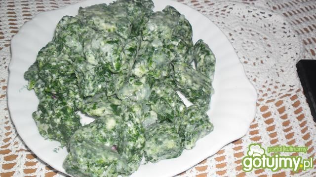 Kluski szpinakowe Kluski szpinakowe