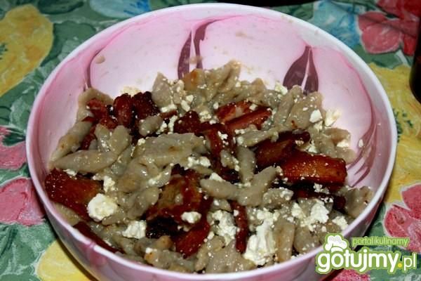 Kluski z boczkiem i serem Kluski z boczkiem i serem