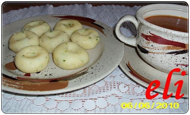 Kluski z zielona cebulką Eli