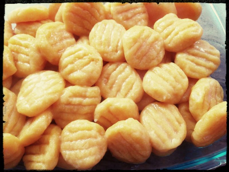 Kluski ziemniaczano - serowo - dyniowe Kluski ziemniaczano - serowo - dyniowe