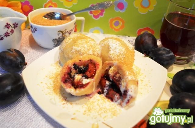 Knedle leniwe z owocami Knedle leniwe z owocami