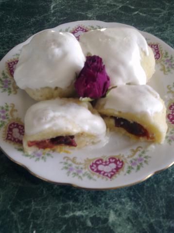 Knedle serowe ze śliwką:-)