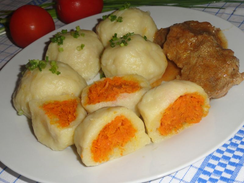 Knedle z marchewką