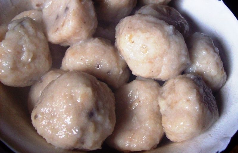 Knedle z pieczarkami