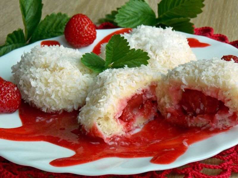 Knedle z truskawkami