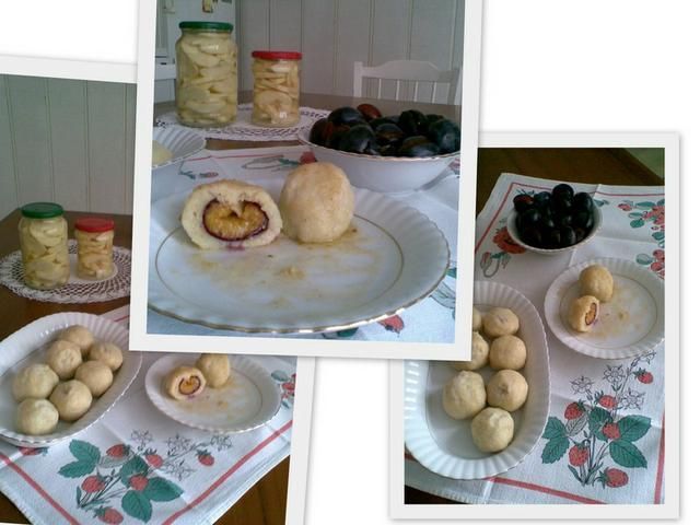 Knedle ze śliwkami węgierkami