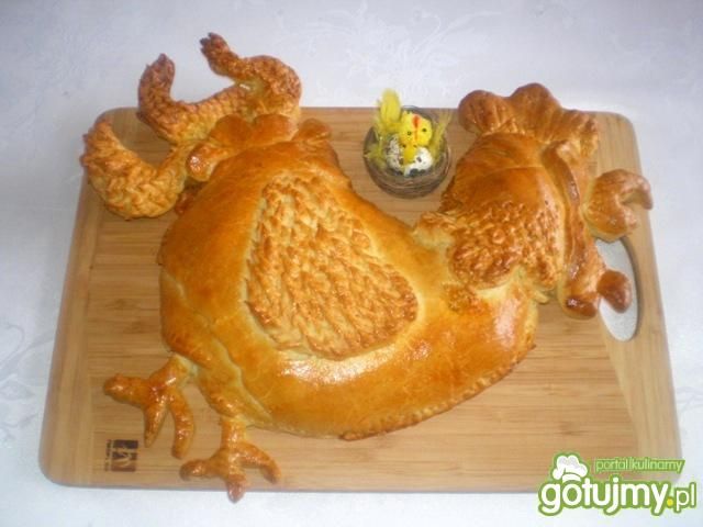 Kogut w cieście faszerowany kurczakiem Kogut w cieście faszerowany kurczakiem