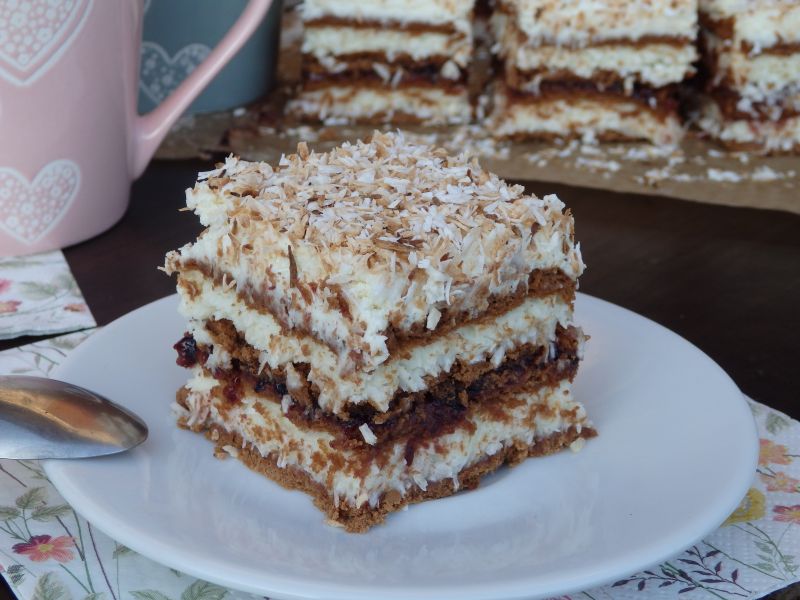 Kokosek na herbatnikach 