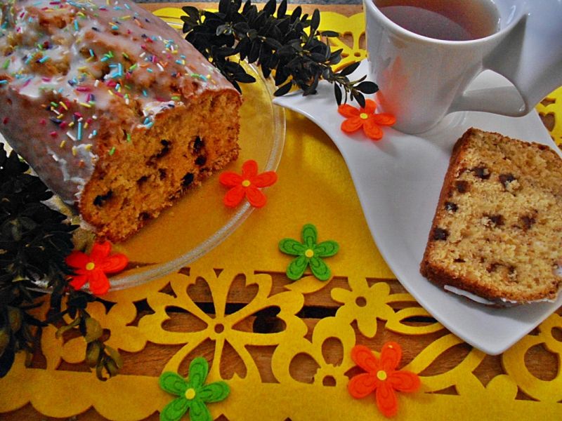 Kokosowa babka z czekoladą