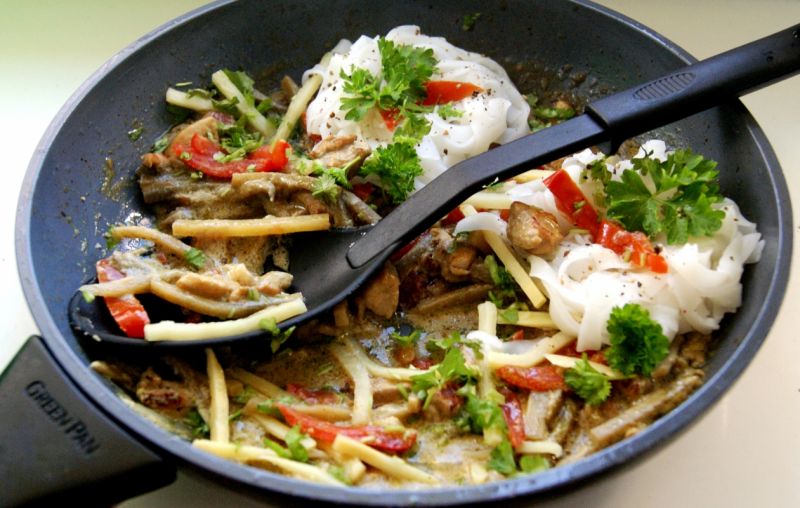 Kokosowa potrawka z bambusem