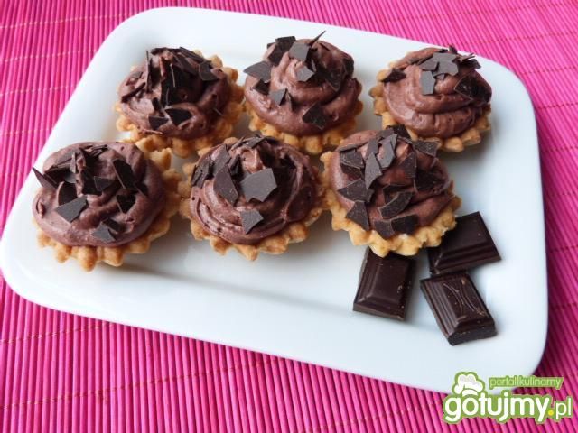 Kokosowe babeczki z czekoladowym kremem Kokosowe babeczki z czekoladowym kremem