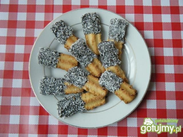 Kokosowe ciasteczka przez maszynkę  Kokosowe ciasteczka przez maszynkę