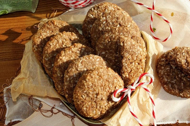 Kokosowe ciastka z brązowego ryżu 