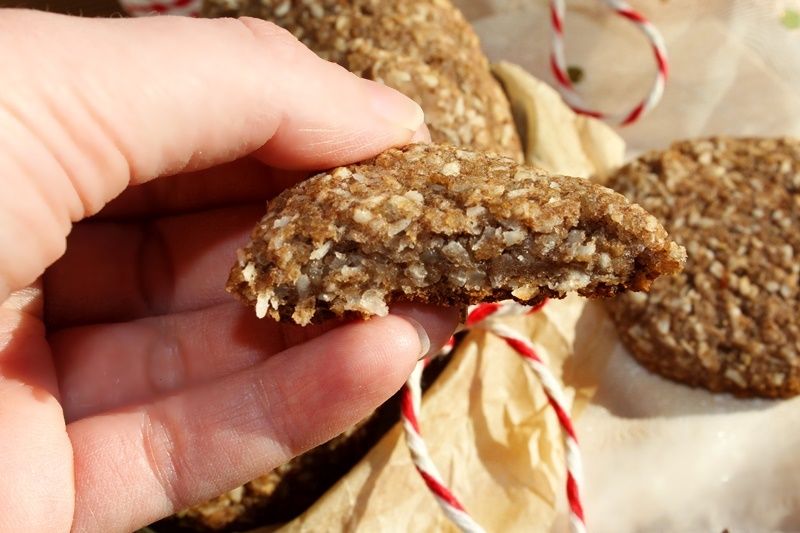 Kokosowe ciastka z brązowego ryżu 
