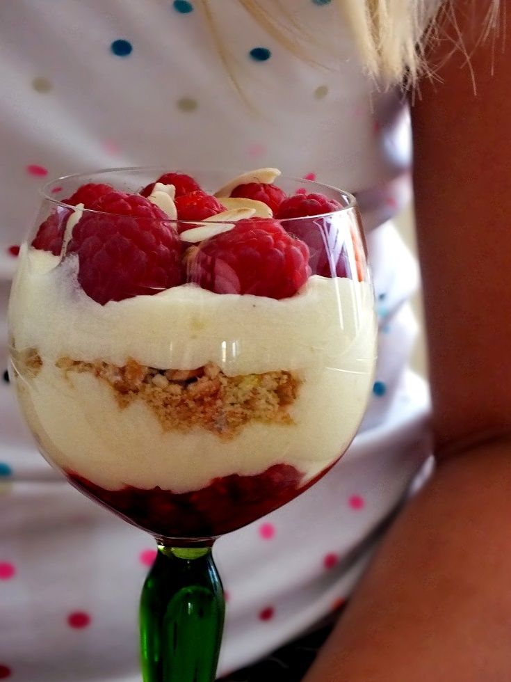 Kokosowe parfait z malinami Kokosowe parfait z malinami