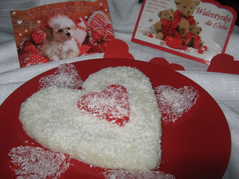 Kokosowe walentynkowe serce
