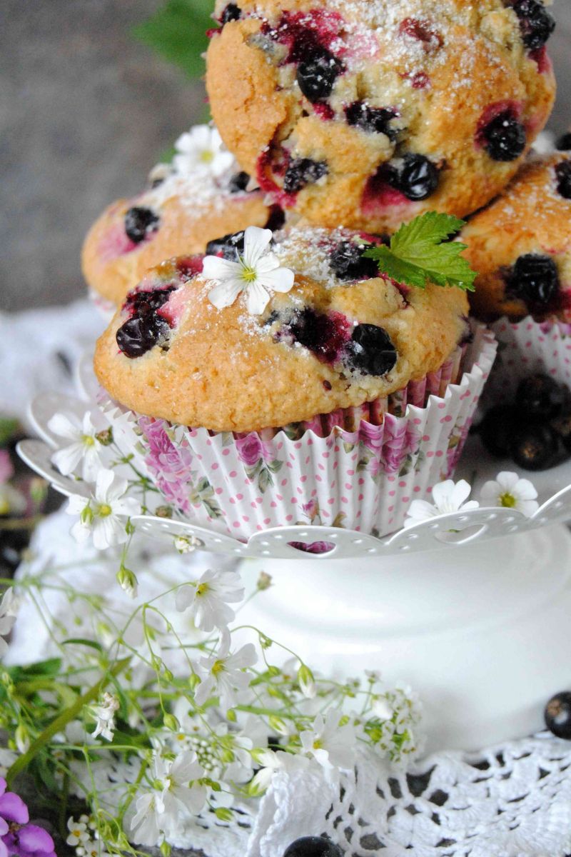 Kokosowo- porzeczkowe muffinki Kokosowo- porzeczkowe muffinki