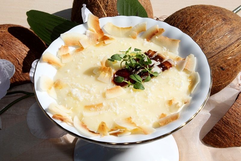 Kokosowo-waniliowy deser z budyniu Kokosowo-waniliowy deser z budyniu