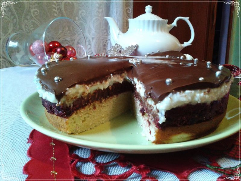 Koksowe ciasto z dżemem Koksowe ciasto z dżemem