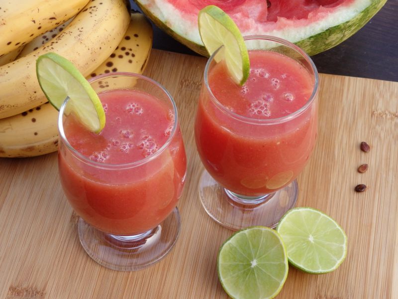 Koktajl arbuzowo-bananowy